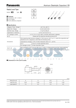 ECEA0JKS470 datasheet - Radial Lead Type