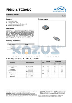 FDZ5013 datasheet - Frequency Doubler