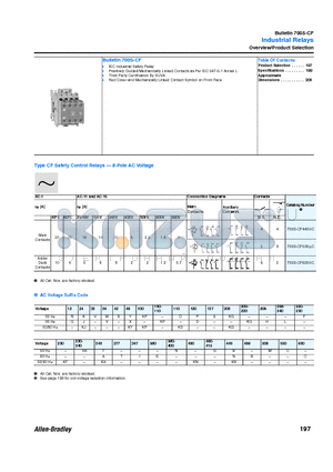 700S-CF440XC datasheet - Industrial Relays