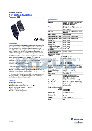 GD2 datasheet - Non contact Switches
