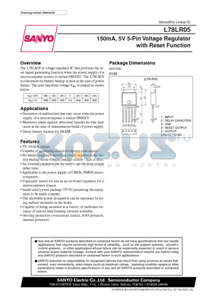 L78LR05_09 datasheet - 150mA, 5V 5-Pin Voltage Regulator with Reset Function
