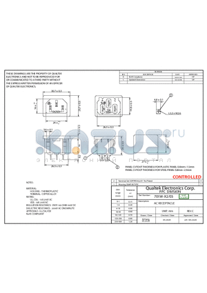 701W-X2-03 datasheet - AC RECEPTACLE