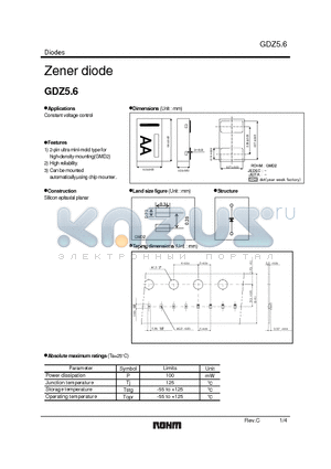 GDZ5.6 datasheet - Zener diode