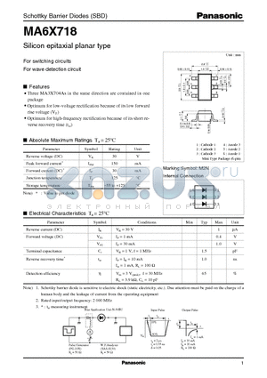 MA704A datasheet - Silicon epitaxial planar type