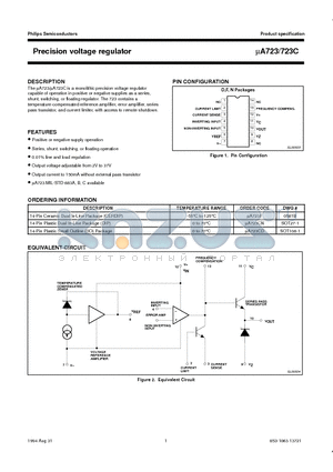 MA723CN datasheet - Precision voltage regulator