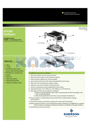 LPX200 datasheet - LPX200