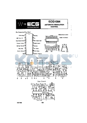 ECG1084 datasheet - AUTOMATIC RESOLUTION CONTROL