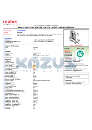 70287-1061 datasheet - 2.54mm (.100