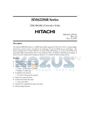 HM62256BLTM-8 datasheet - 256k SRAM (32-kword x 8-bit)