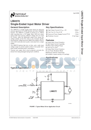 LQB08A datasheet - Single-Ended Input Motor Driver