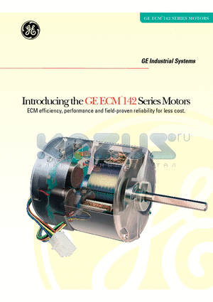 GEA-M1003 datasheet - the GE ECM 142 Series Motors