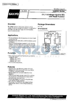 L88R05C datasheet - 5V, 1A Voltage-regulator ICs with Reset Function