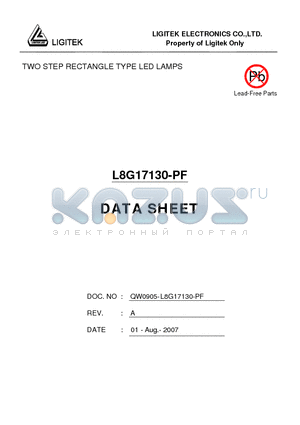 L8G17130-PF datasheet - TWO STEP RECTANGLE TYPE LED LAMPS