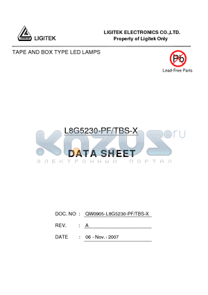L8G5230-PF datasheet - TAPE AND BOX TYPE LED LAMPS