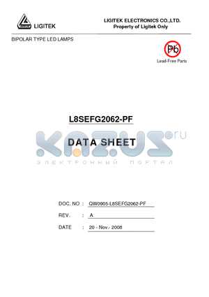 L8SEFG2062-PF datasheet - BIPOLAR TYPE LED LAMPS
