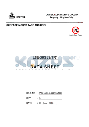 L8UG9S53 datasheet - SURFACE MOUNT TAPE AND REEL