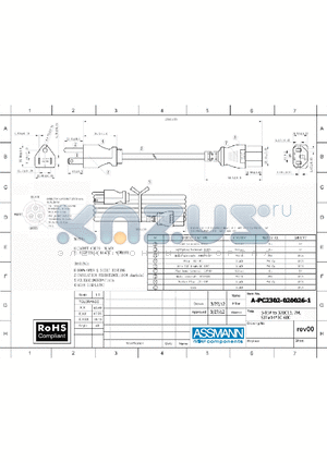 AE10723 datasheet - 5-15P TO 320C13