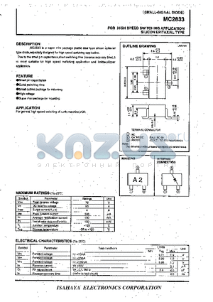 MC2833 datasheet - SMALL-SIGNAL DIODE