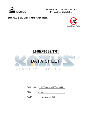 L9SEF9353-TR1 datasheet - SURFACE MOUNT TAPE AND REEL