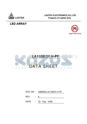 LA110B-3Y.H-PF datasheet - LED ARRAY