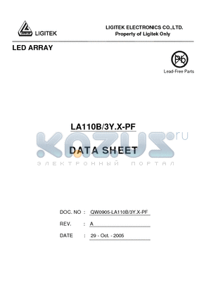 LA110B-3Y.X-PF datasheet - LED ARRAY