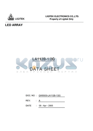 LA112B-1-2G datasheet - LED ARRAY