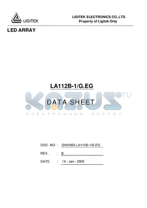 LA112B-1-G.EG datasheet - LED ARRAY