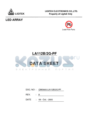 LA112B-2G-PF datasheet - LED ARRAY