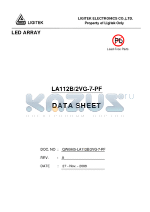 LA112B-2VG-7-PF datasheet - LED ARRAY