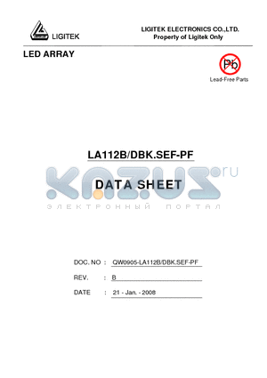 LA112B-DBK.SEF-PF datasheet - LED ARRAY