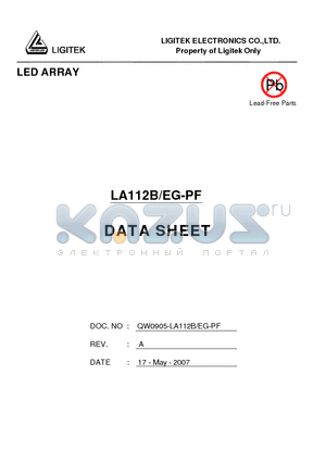 LA112B-EG-PF datasheet - LED ARRAY