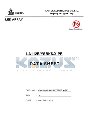 LA112B-YSBKS.X-PF datasheet - LED ARRAY