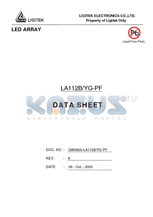 LA112B-YG-PF datasheet - LED ARRAY