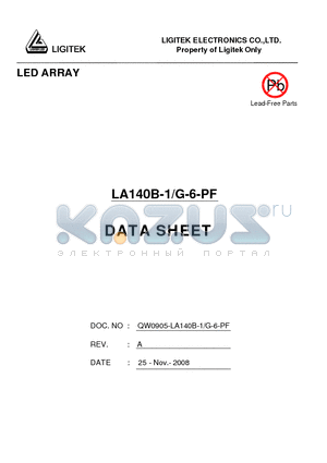 LA140B-1-G-6-PF datasheet - LED ARRAY