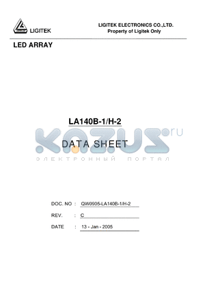 LA140B-1-H-2 datasheet - LED ARRAY