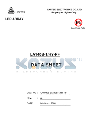 LA140B-1-HY-PF datasheet - LED ARRAY
