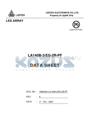 LA140B-3-EG-2R-PF datasheet - LED ARRAY