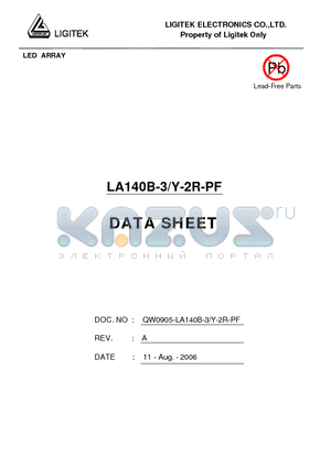 LA140B-3-Y-2R-PF datasheet - LED ARRAY
