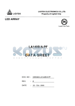 LA140B-A-PF datasheet - LED ARRAY
