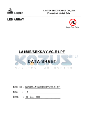 LA158B-SBKS.VY.VG-R1-PF datasheet - LED ARRAY
