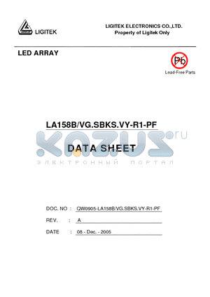 LA158B-VG.SBKS.VY-R1-PF datasheet - LED ARRAY