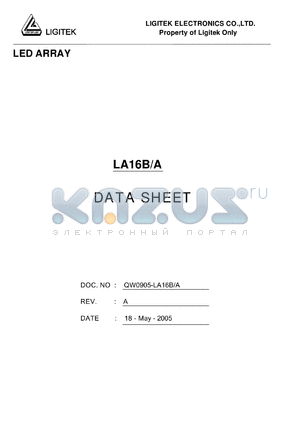 LA16B-A datasheet - LED ARRAY