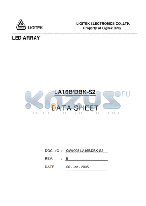 LA16B-DBK-S2 datasheet - LED ARRAY