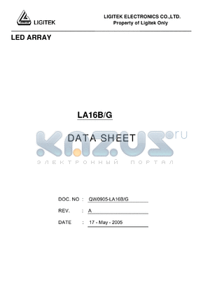 LA16B-G datasheet - LED ARRAY