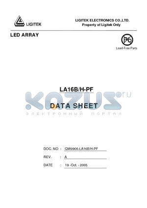 LA16B-H-PF datasheet - LED ARRAY