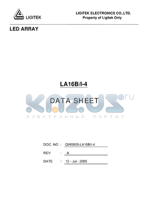 LA16B-I-4 datasheet - LED ARRAY