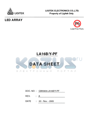 LA16B-Y-PF datasheet - LED ARRAY