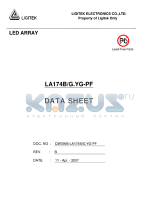LA174B-G.YG-PF datasheet - LED ARRAY