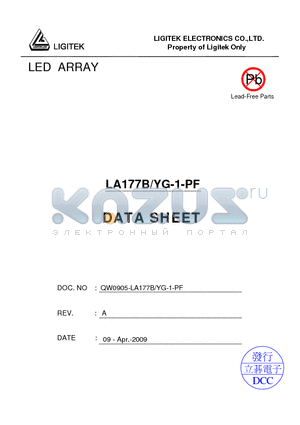 LA177B-YG-1-PF datasheet - LED ARRAY