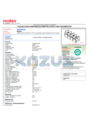 70520-C datasheet - 8.26mm (.325